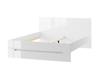 Manželská posteľ 180 cm Sallosa 35 (biela + lesk biely)