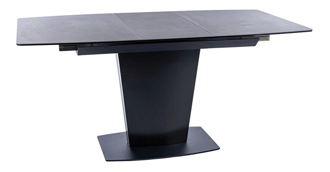 Rozkladací jedálenský stôl 120-160 cm Benedict (čierna + čierna) (pre 4 až 6 osôb)