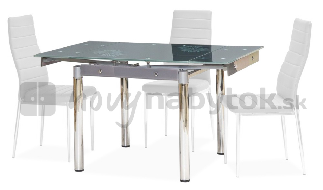 Jedálenský stôl Alnitak (sivá) (pre 4 osoby)