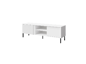 TV stolík/skrinka Munkki 6 (biela + čierna)