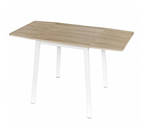 Jedálenský stôl Mizar (pre 4 osoby) (dub sonoma + biela) *výpredaj