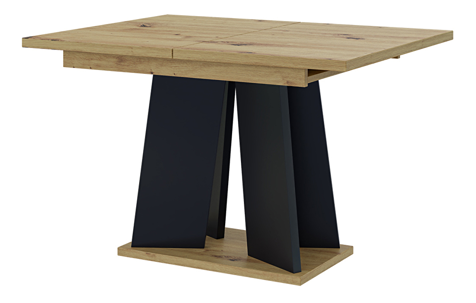 Jedálenský stôl Mulnu (artisan + čierna) (pre 4 až 6 osôb)