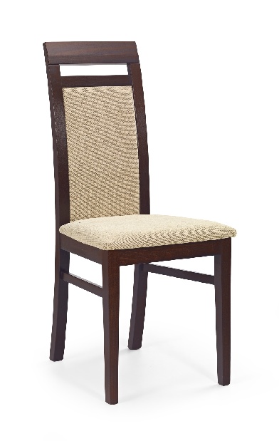 Jedálenská stolička Ain Orech tmavý + béžová