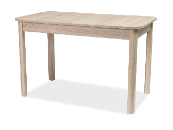 Rozkladací jedálenský stôl 120-160 cm Daniel (dub sonoma + dub sonoma) (pre 4 až 6 osôb)