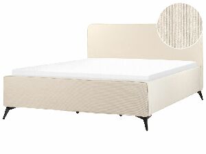 Manželská posteľ 180 cm Vardiel (béžová) (s roštom)