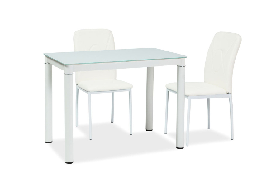 Jedálenský stôl Gabriel (biela + biela) (pre 4 osoby)
