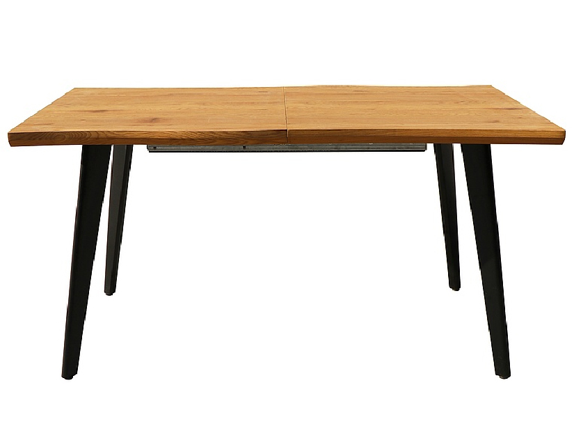 Rozkladací jedálenský stôl 120-180 cm Faustina (dub artisan + čierna) (pre 4 až 8 osôb)