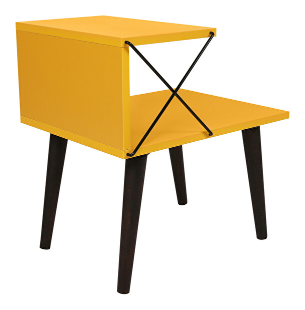 Nočný stolík Crossline (Žltá)