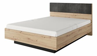 Manželská posteľ 160 cm Tallin (s úložným priestorom) (bez matraca a roštu) (dub artisan + antracit)