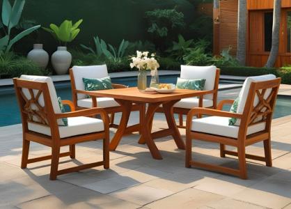 Exotický teak a chladnejšie farby. Aj to sú súčasné trendy záhradného nábytku