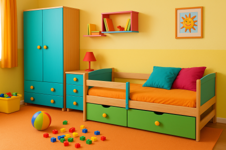 Nábytok do spálne pre deti: Rastúce postele, úložný priestor a bezpečnosť