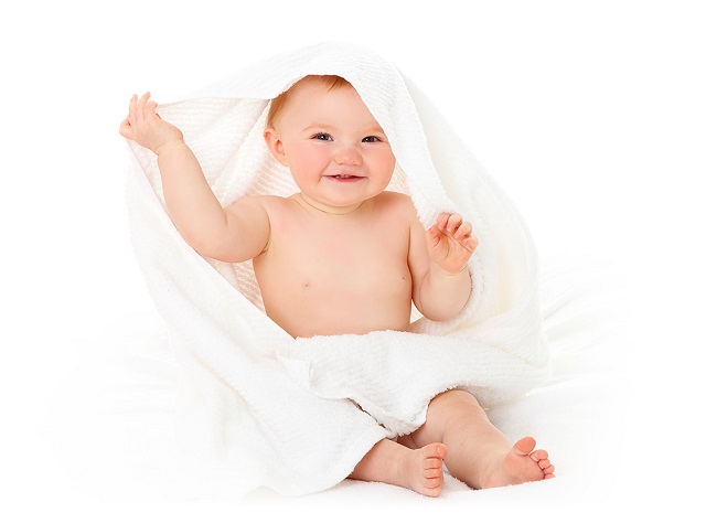 batole v čisté osušce