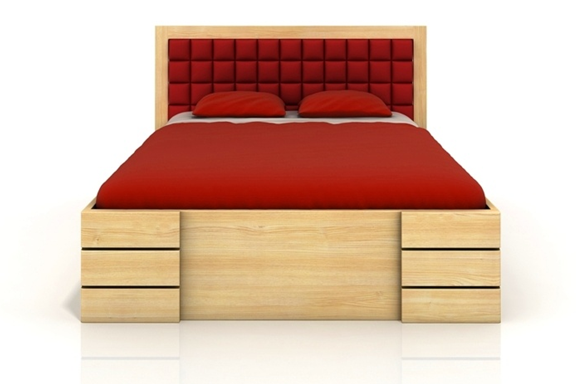 Manželská posteľ 180 cm - Naturlig - Storhamar High Drawers 