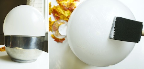 na výrobu misky použijete balón