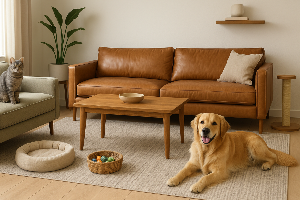 zvierata a dizajn nabytku