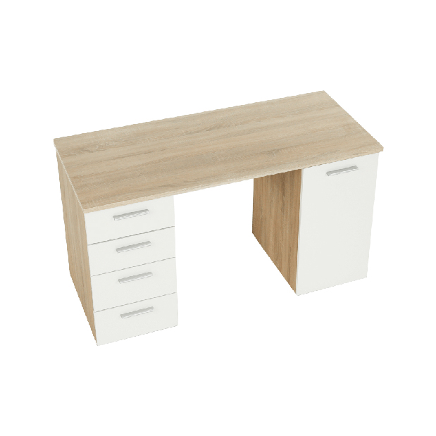 PC stolík Telur (dub sonoma + biela) *výpredaj