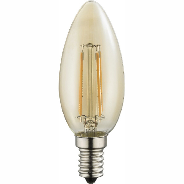 LED žiarovka Led bulb 10588A (nikel + jantár)