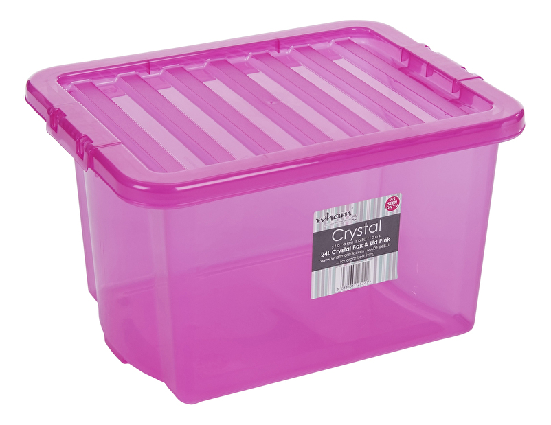 Skladovací box Wham 24l (ružová)