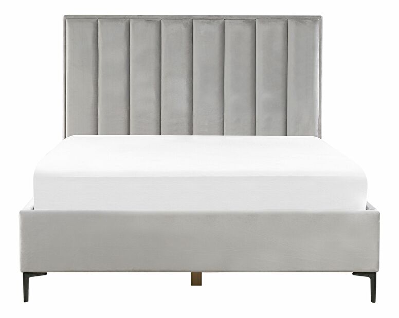 Manželská posteľ 160 cm SANAZA (sivá) (s roštom)