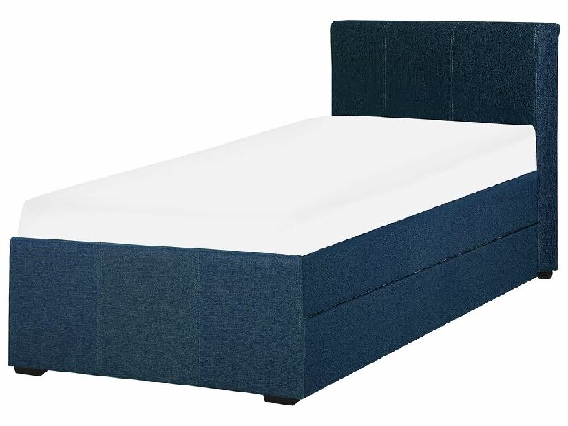 Rozkladacia posteľ 90 cm MERMAID (s roštom) (modrá)