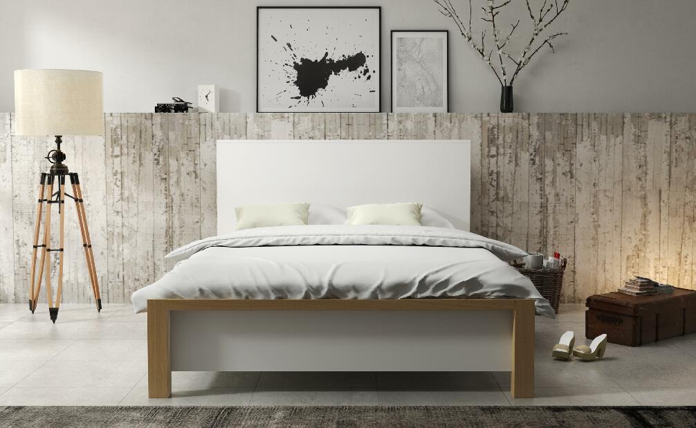 Manželská posteľ 140 cm Naturlig Lavikker (s roštom úl. priestorom)