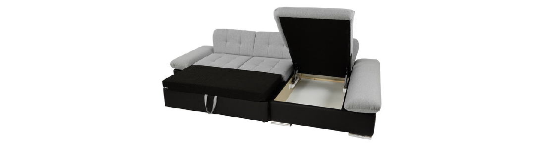 Rohová sedacia súprava s funkciou spania Mirjan Raphael (P) (ekokoža Soft 011 + Lux 06 + Lux 5)