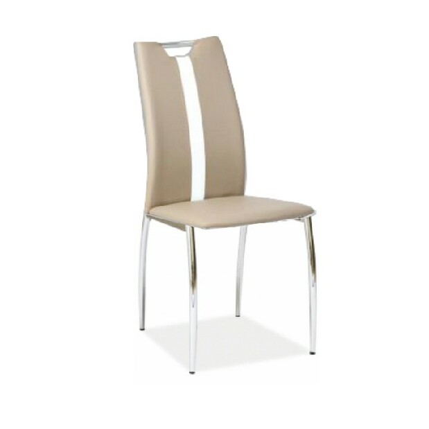 Jedálenská stolička Signa (béžová + biela) *bazár