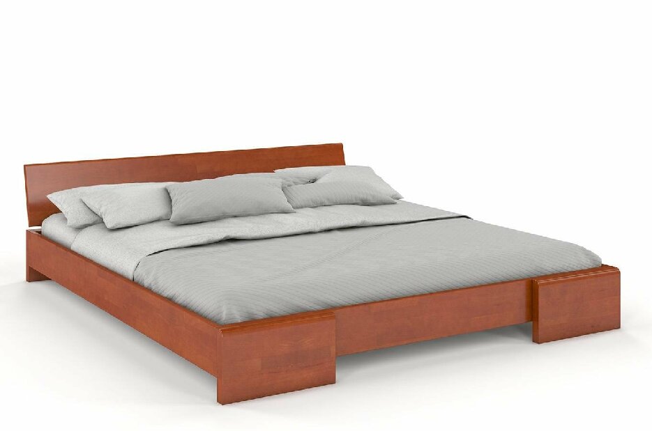 Manželská posteľ 200 cm Naturlig Blomst (buk) (s roštom)