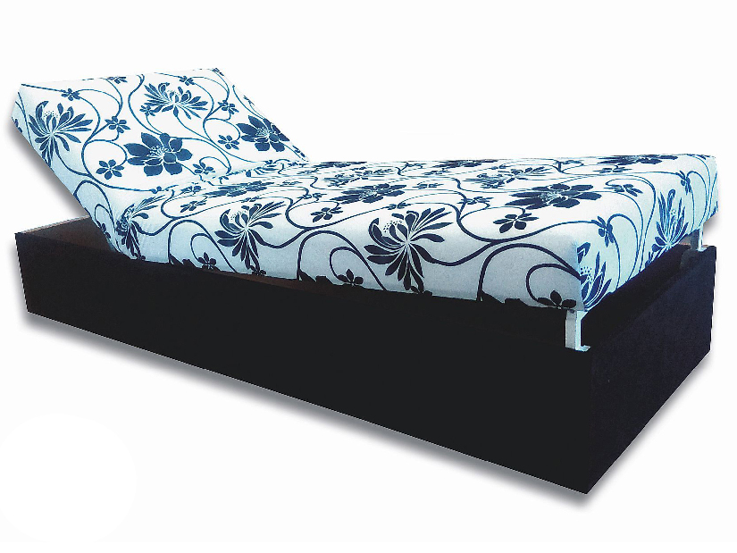 Jednolôžková posteľ (váľanda) 80 cm Darcy (Čierna 39 + Stela) *výpredaj