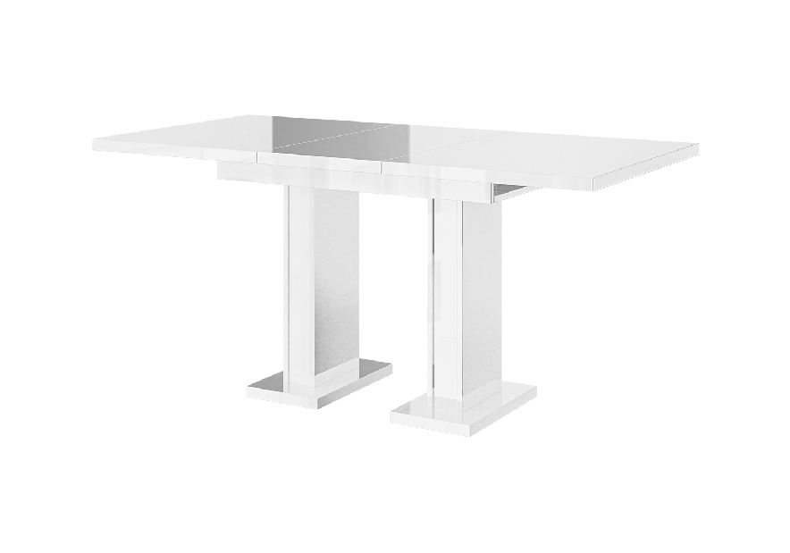 Jedálenský stôl Gilnar (lesk biely) (pre 4 až 6 osôb)