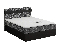 Manželská posteľ  Boxspring 140x200 cm Mimosa (melíorvaná sivá + čierna) (s roštom a matracom)