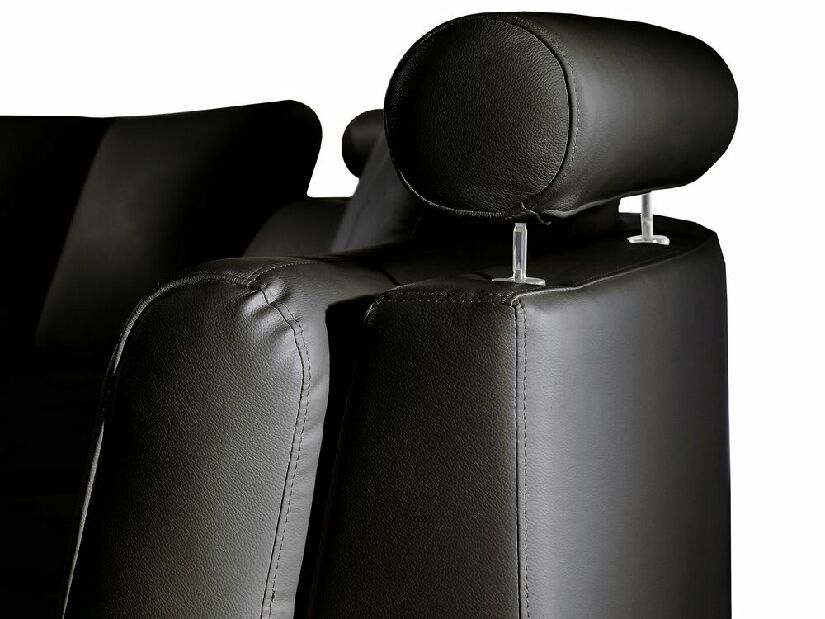 Kožená sedacia súprava Rutland (čierna)