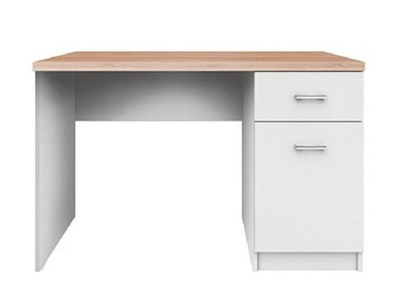 Písací stôl Tianna 1d1s/120 (biela)