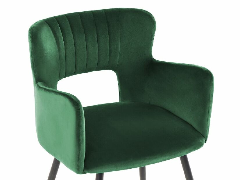 Set 2 ks jedálenských stoličiek Shelba (smaragdová) 