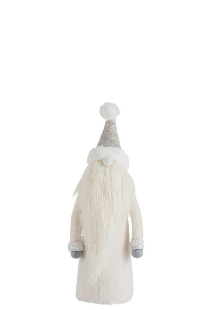 Figurína Jolipa Vianočná postavička Silky Boho (16x16x53cm) (Sivá + Biela)