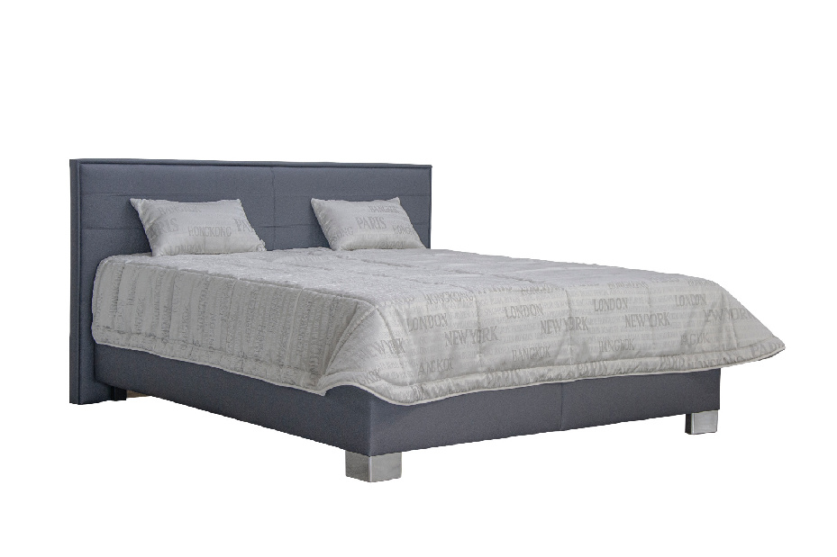 Manželská posteľ 180 cm Blanár Grand (sivá) (s roštom)