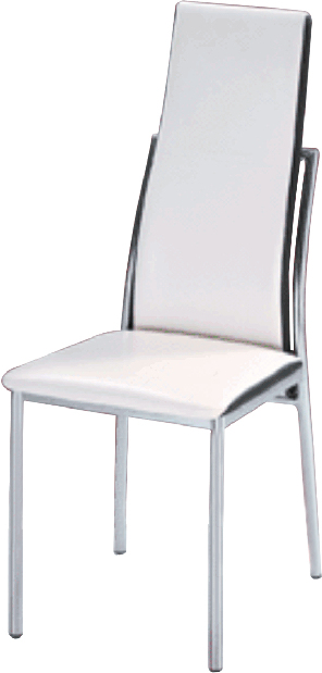 Jedálenská stolička Zora biela