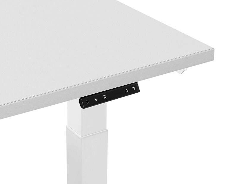 Písací stôl DESIRA II (180x80 cm) (sivá) (el. nastaviteľný)