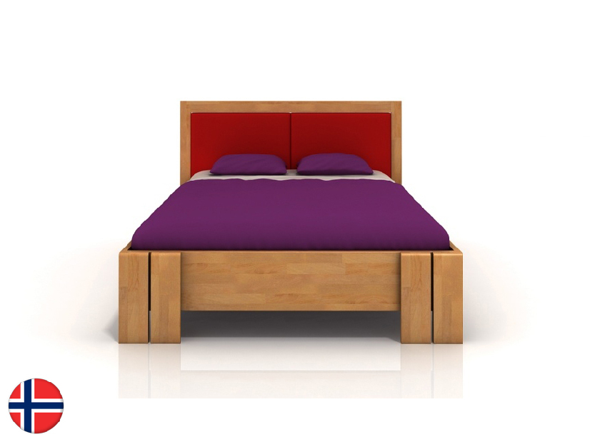 Manželská posteľ 180 cm Naturlig Manglerud High BC (buk)