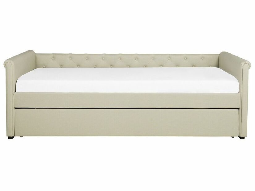 Rozkladacia posteľ 80 cm LISABON (s roštom) (béžová)