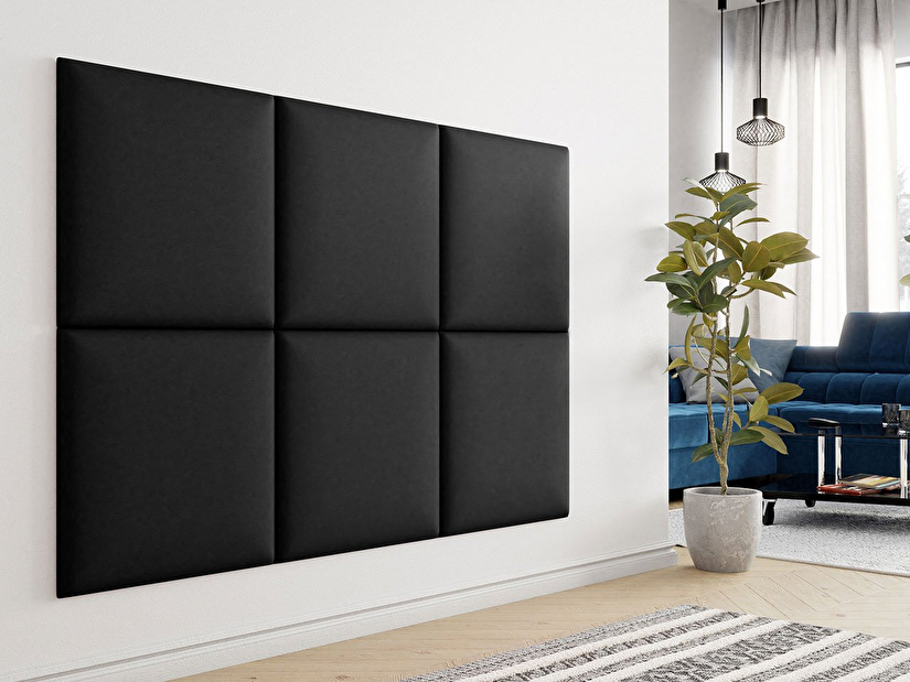 Čalúnený nástenný panel Mirjan Pazara 60x60 (ekokoža soft 011 (čierna)