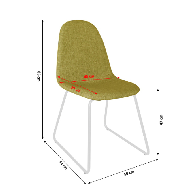 Jedálenská stolička Onari (zelená)