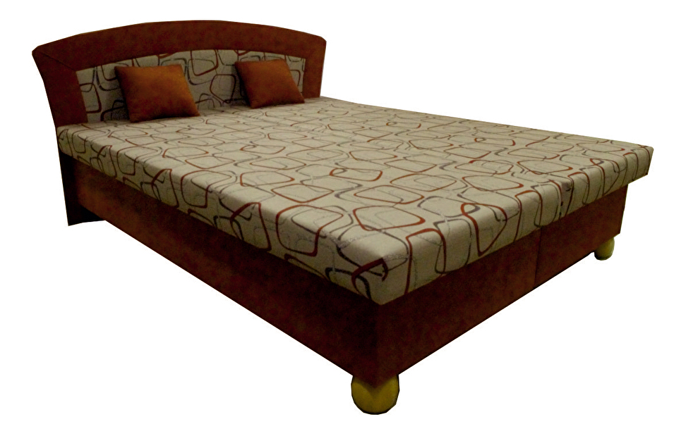 Manželská posteľ 160 cm Brigita 160N (hnedá) (s matracom)