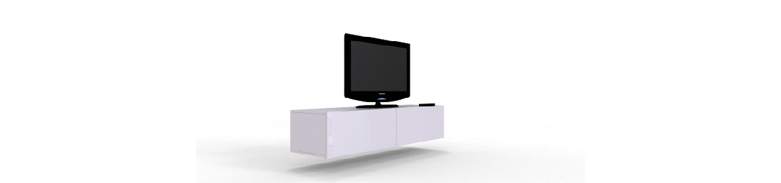 TV stolík/skrinka Zylia 180 (šedý + šedý lesk)