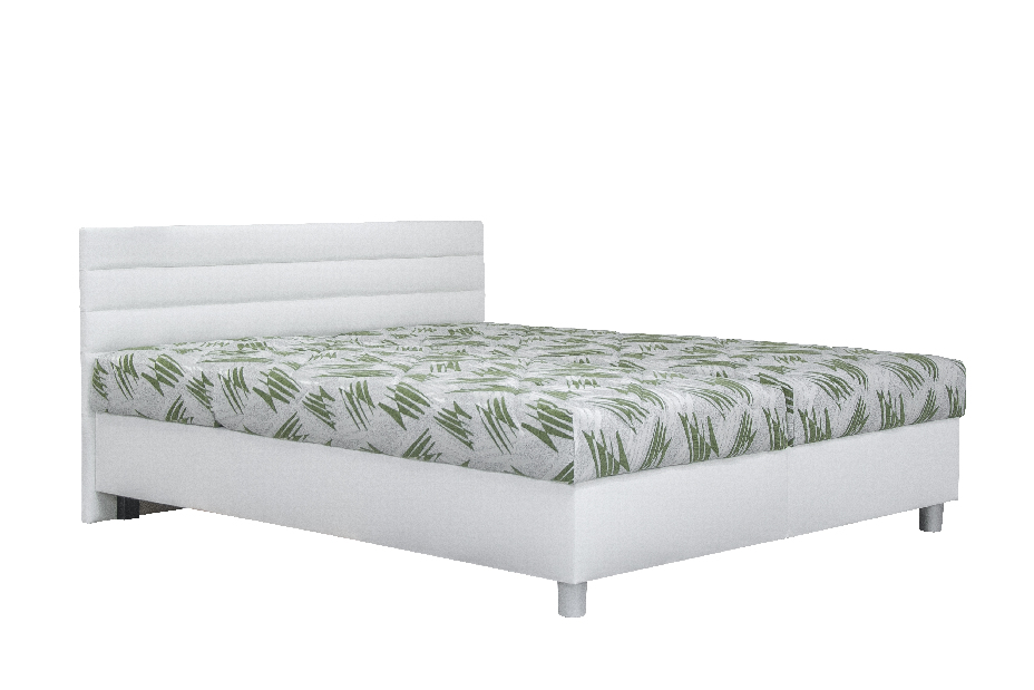 Manželská posteľ 160 cm Blanár Spa (biela) (s roštami a matracmi Alena)