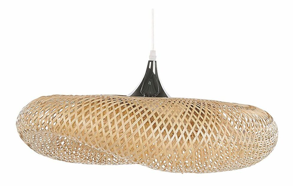 Závesná lampa BANN (bambus) (svetlé drevo) (malá)