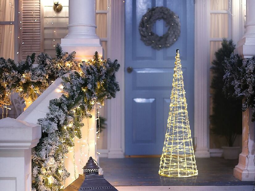 LED dekorácia vianočný stromček Kotza (strieborná)