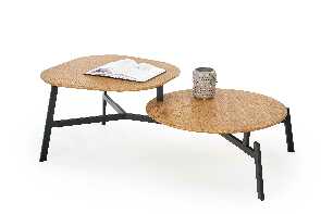 Konferenčný stolík Zelma (dub zlatý + čierna)