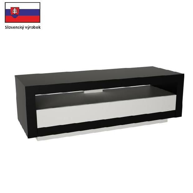 TV stolík/skrinka Ambleside (čierna + biela) *výpredaj