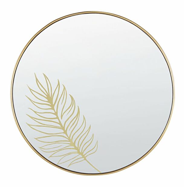 Nástenné zrkadlo Shell (zlatá) 